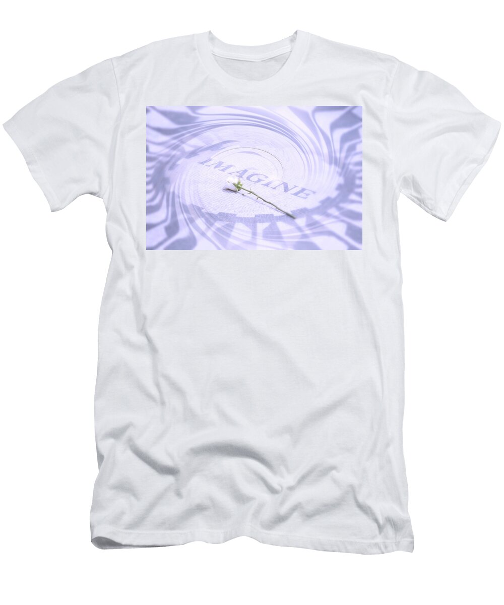 Imagine Mosaic At Strawberry Fields Mark Andrew Thomas T-Shirt