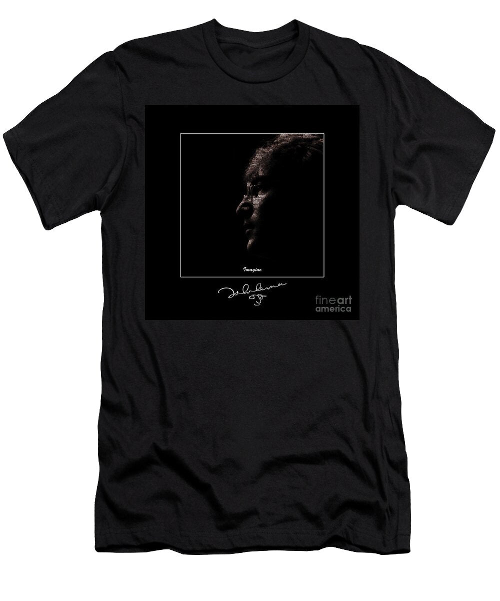 Imagine Portrait of John Lennon Scott Mendell T-Shirt