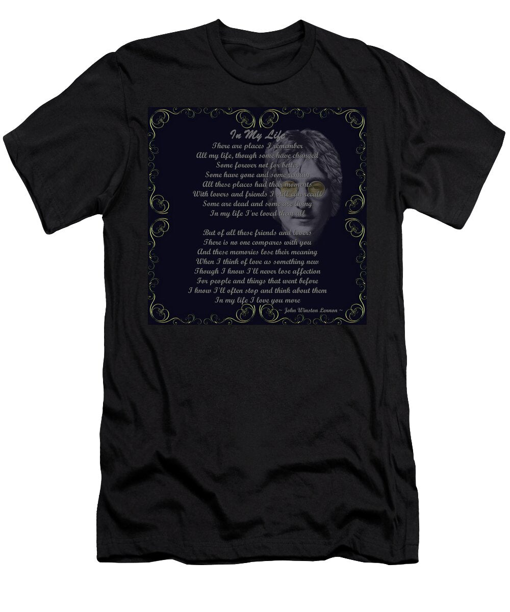 In My Life Golden Scroll Movie Poster Prints T-Shirt