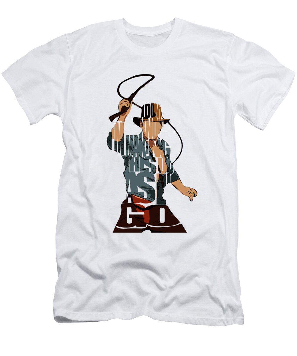 Indiana Jones Harrison Ford Inspirowl Design T-Shirt