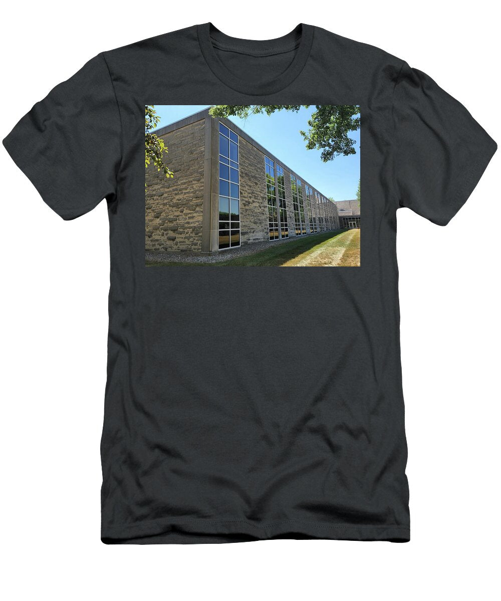 Indiana University College Campus White Building Kokomo Kelly Johnson T-Shirt