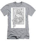 Initial S Illuminated with Foliage E1 Historic Illustrations T-Shirt
