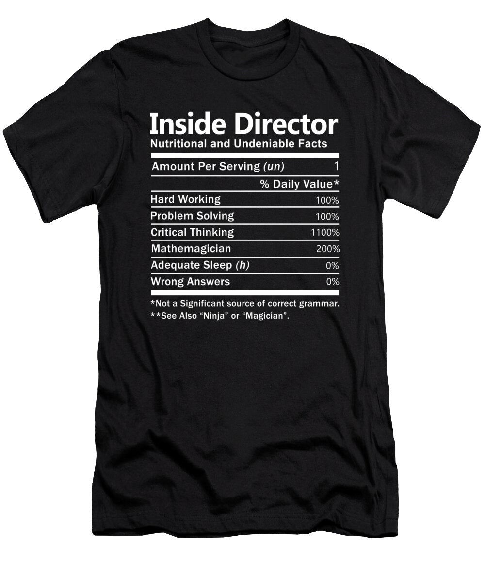 Inside Director Nutrition Factors Gift Item Shi Hu Kang T-Shirt