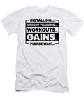 Installing Weight Training Gym Lover Workout Gains Toms Store T-Shirt