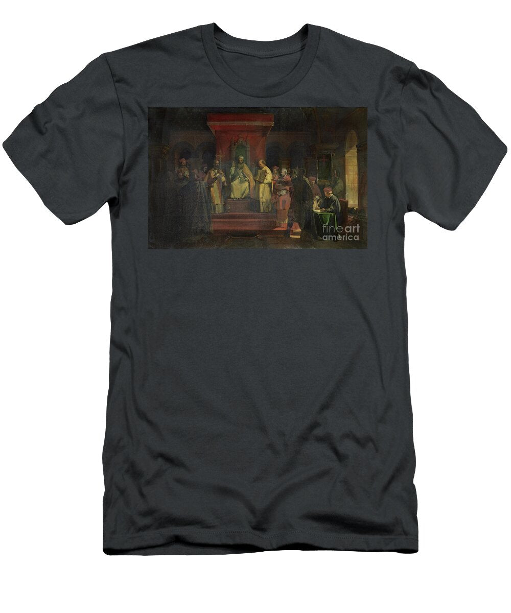 Institution of the Order of the Templars in 1128 1840 Francois Marius Granet T-Shirt