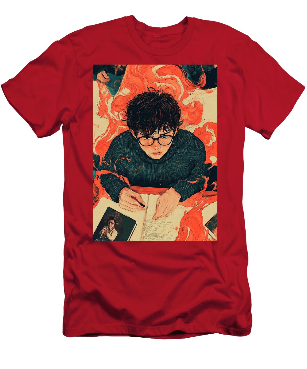 Intense Student with a Passion for Knowledge Rhys Jacobson T-Shirt