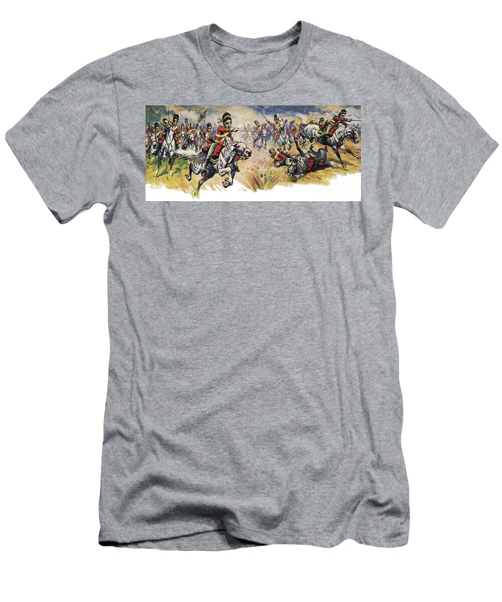 Into Them Greys the Charge of the Union Cavalry Brigade At the Battle of Waterloo Derek Charles Eyles T-Shirt