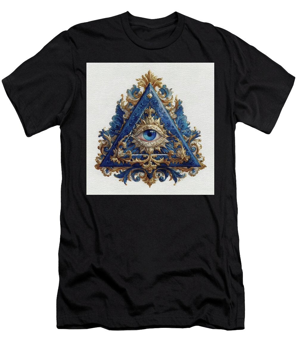 Intricate Freemason All Seeing Eye Design Pierre Blanchard T-Shirt