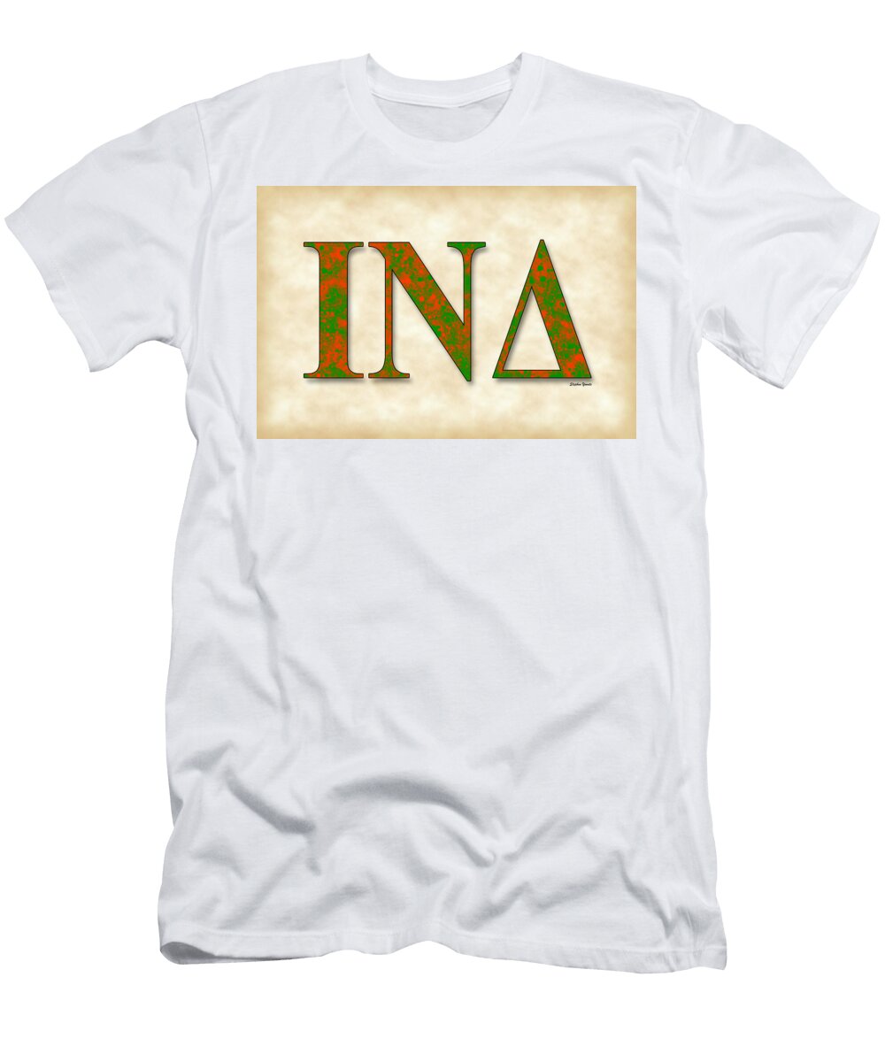 Iota Nu Delta Parchment Stephen Younts T-Shirt