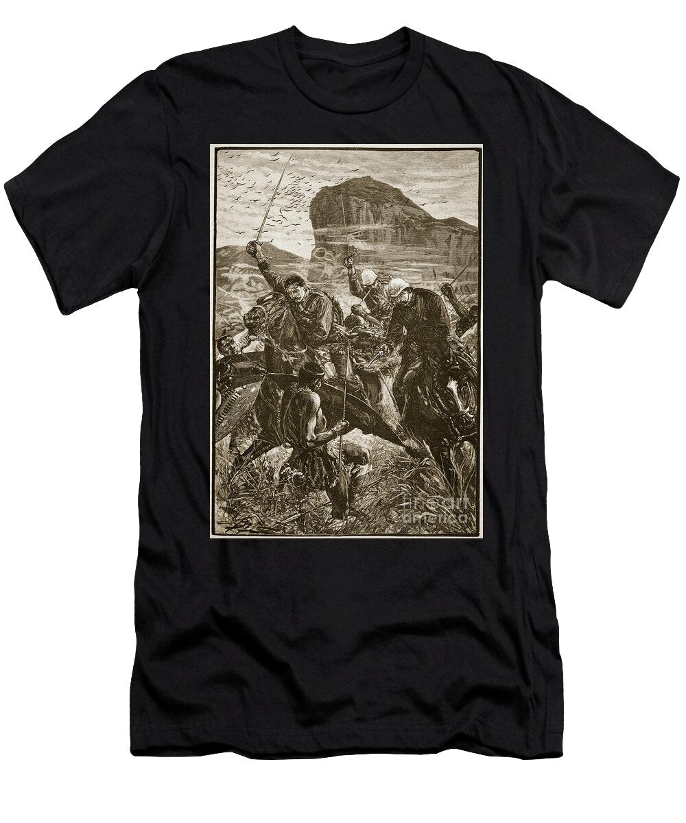 Isandlwana the Dash with the Colours 1879 English School T-Shirt