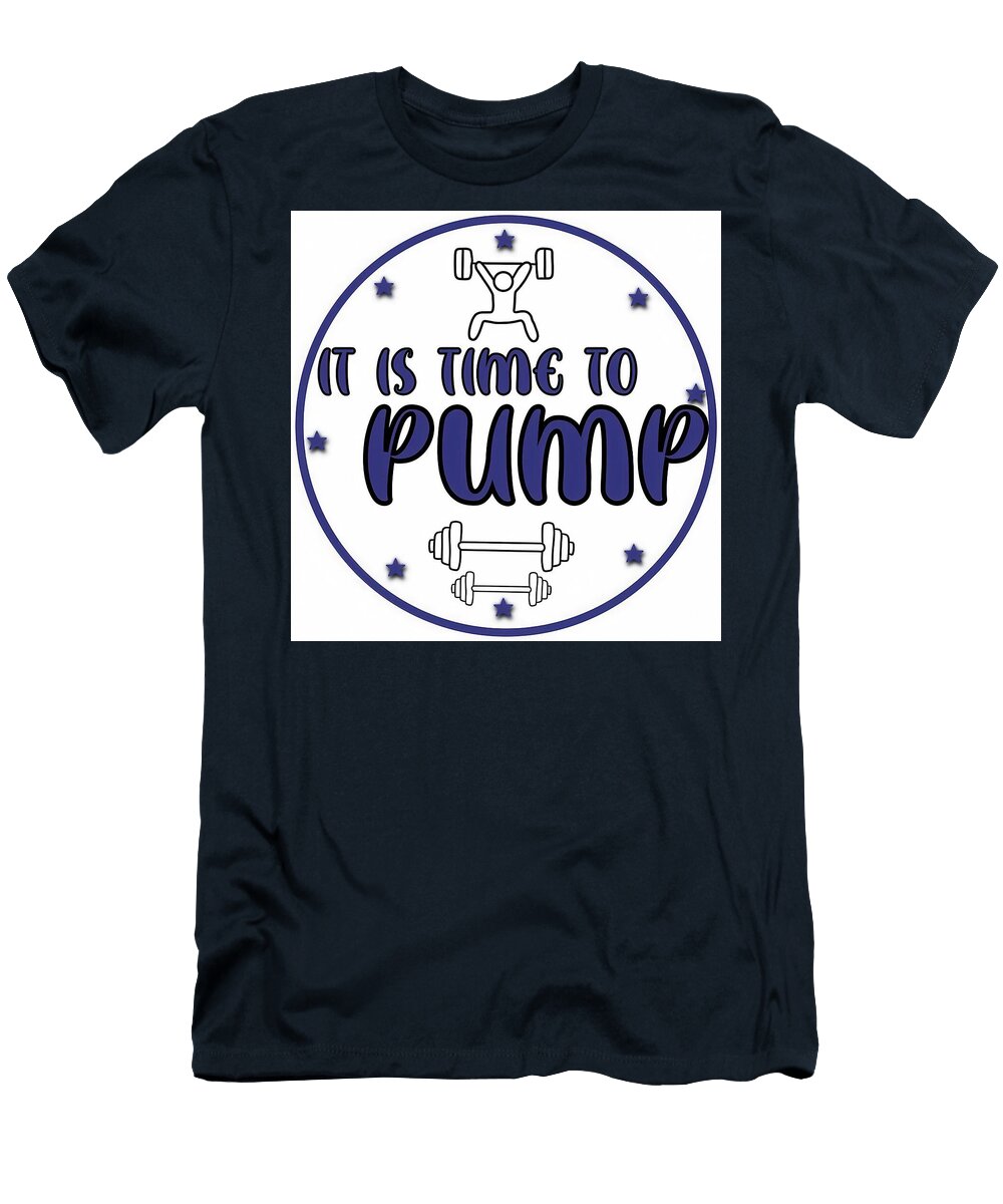 It Is Time to Pump Motivational Workout Bodypump Chloe Gray T-Shirt