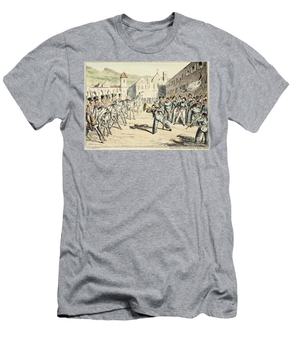 Jacks Trump of Defiance From Greenwich Hospital a Series of Naval Sketches Descriptive of a Life of a Man of Wars Man 1826 George Cruikshank T-Shirt