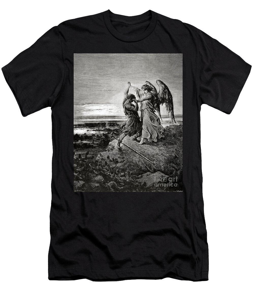 Jacob Wrestling with the Angel Unknown Artist T-Shirt
