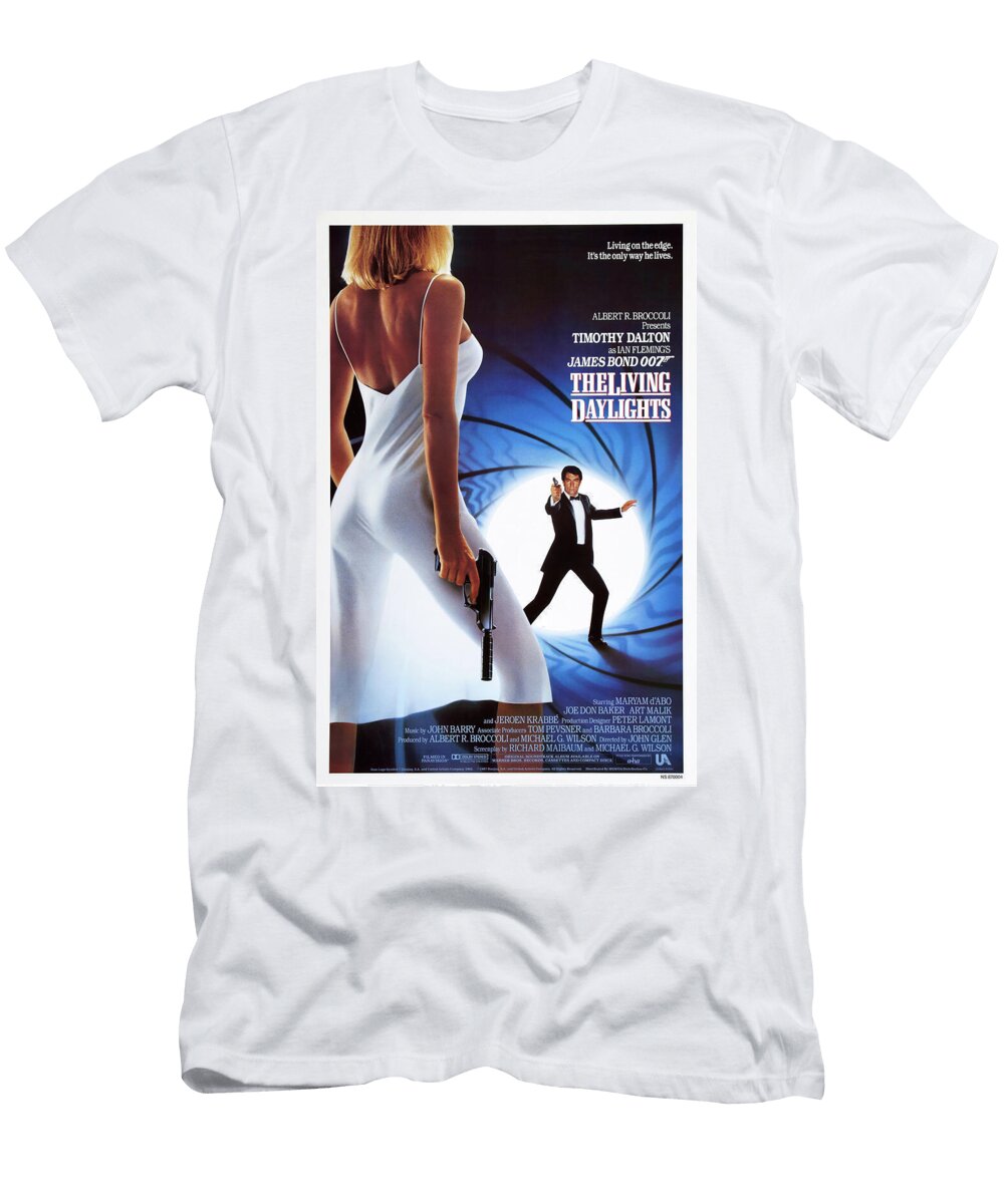 James Bond 007 the Living Daylights Retro Treasure Vintage Poster Movie Film Poster Sampadart Gallery T-Shirt