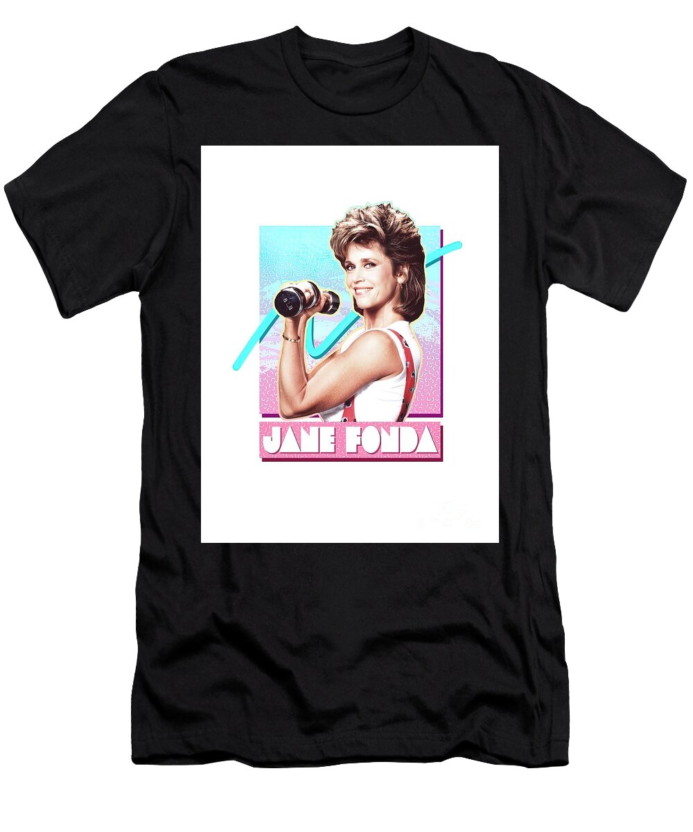 Jane Fonda Fitness 80s Christian Hall T-Shirt