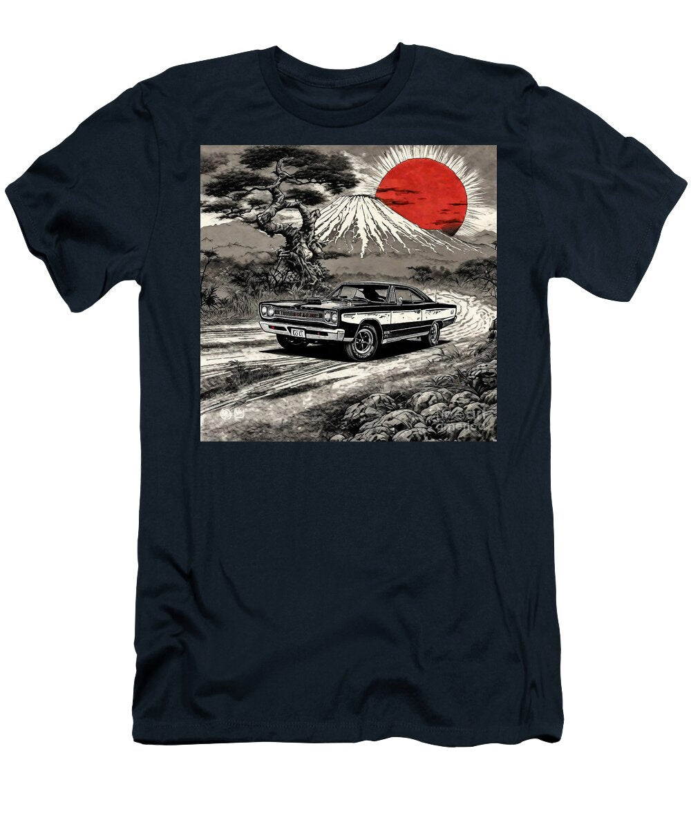Japanese 110 1968 Plymouth Gtx 440 Super Commando Muscle Car Clark Leffler T-Shirt