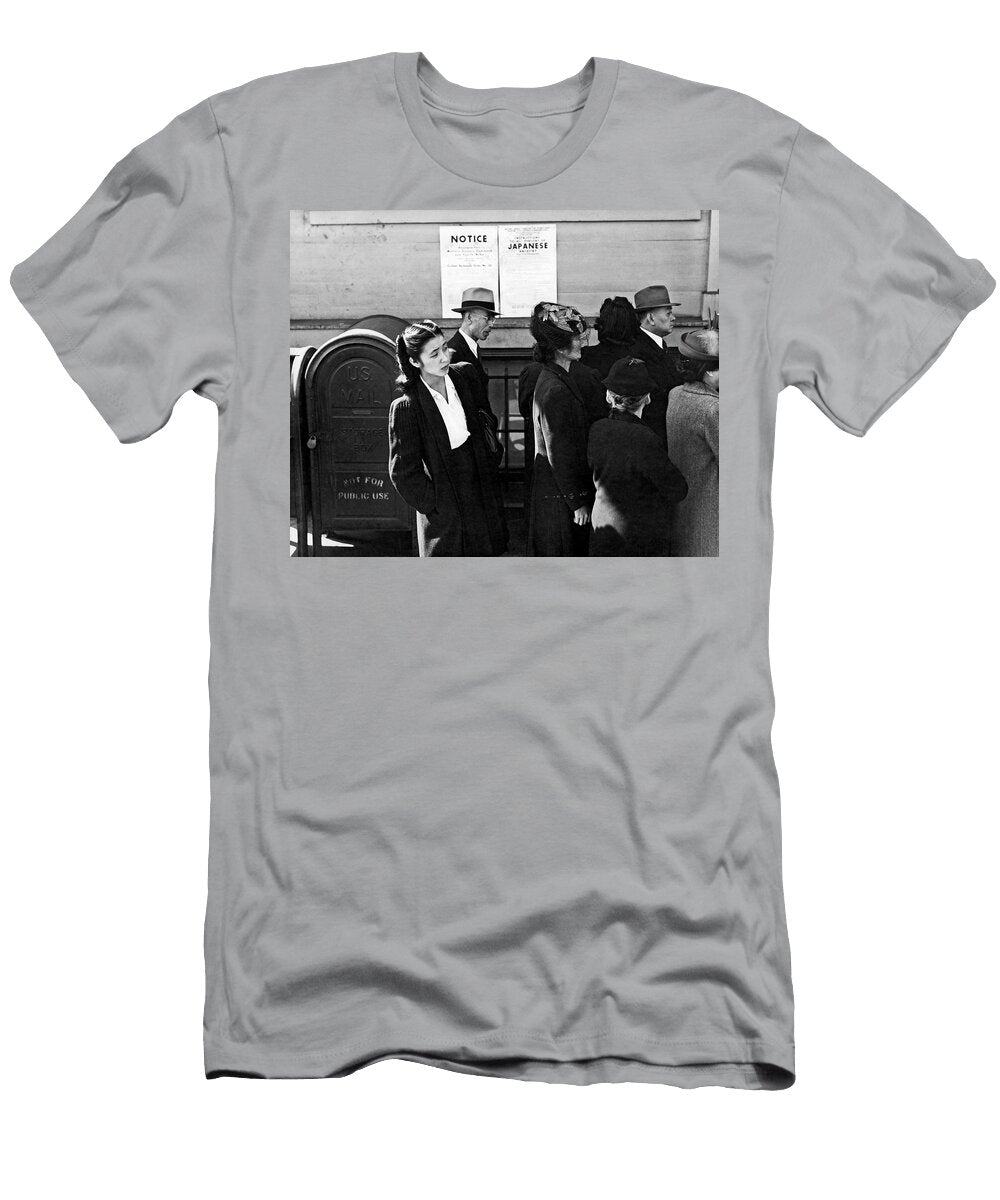 Japanese Americans Wait for Internment Underwood Archives Dorothea Lange T-Shirt