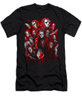 Jason Voorhees Many Faces Art Print Slasher Horror Tribute Scott Jackson Monsterman Graphic T-Shirt