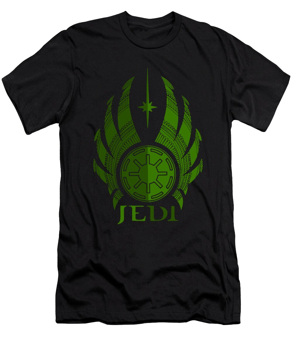Jedi Symbol Star Wars Art Green Studio Grafiikka T-Shirt