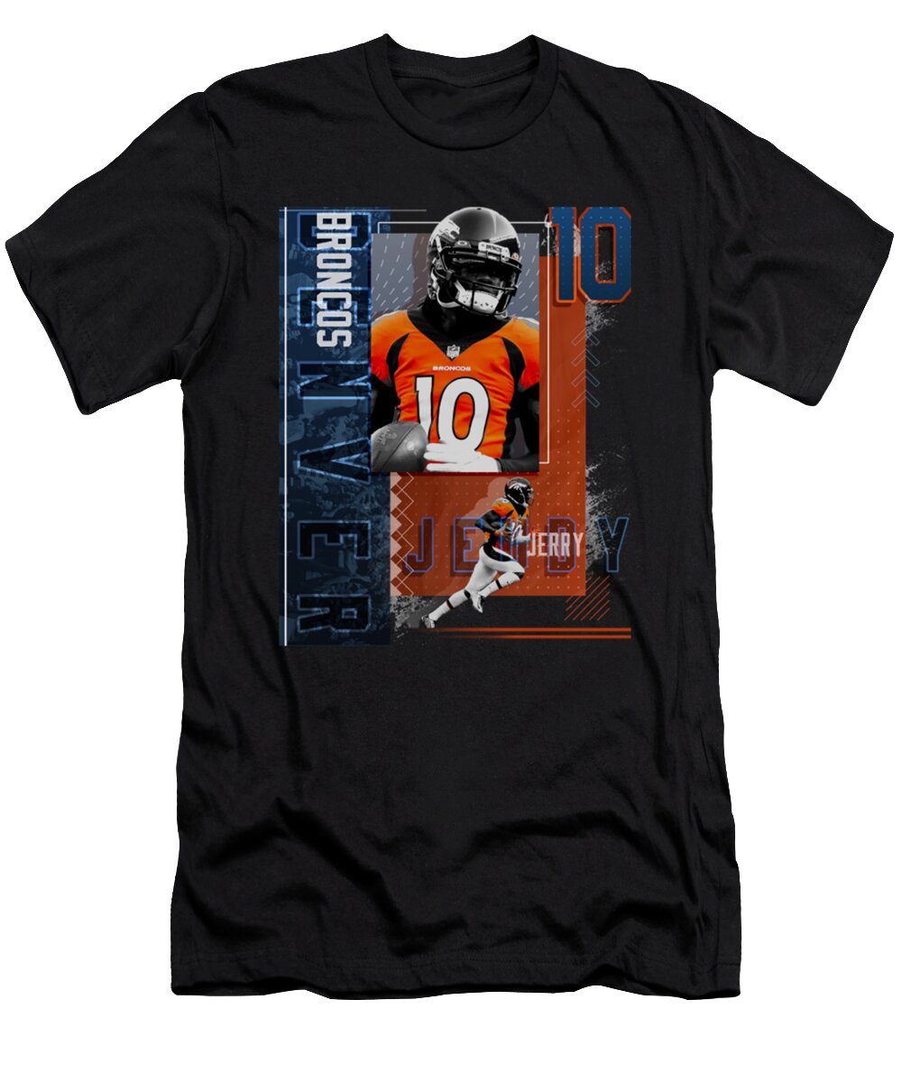 Jerry Jeudy Football Paper Poster Broncos 2 Kelvin Kent T-Shirt