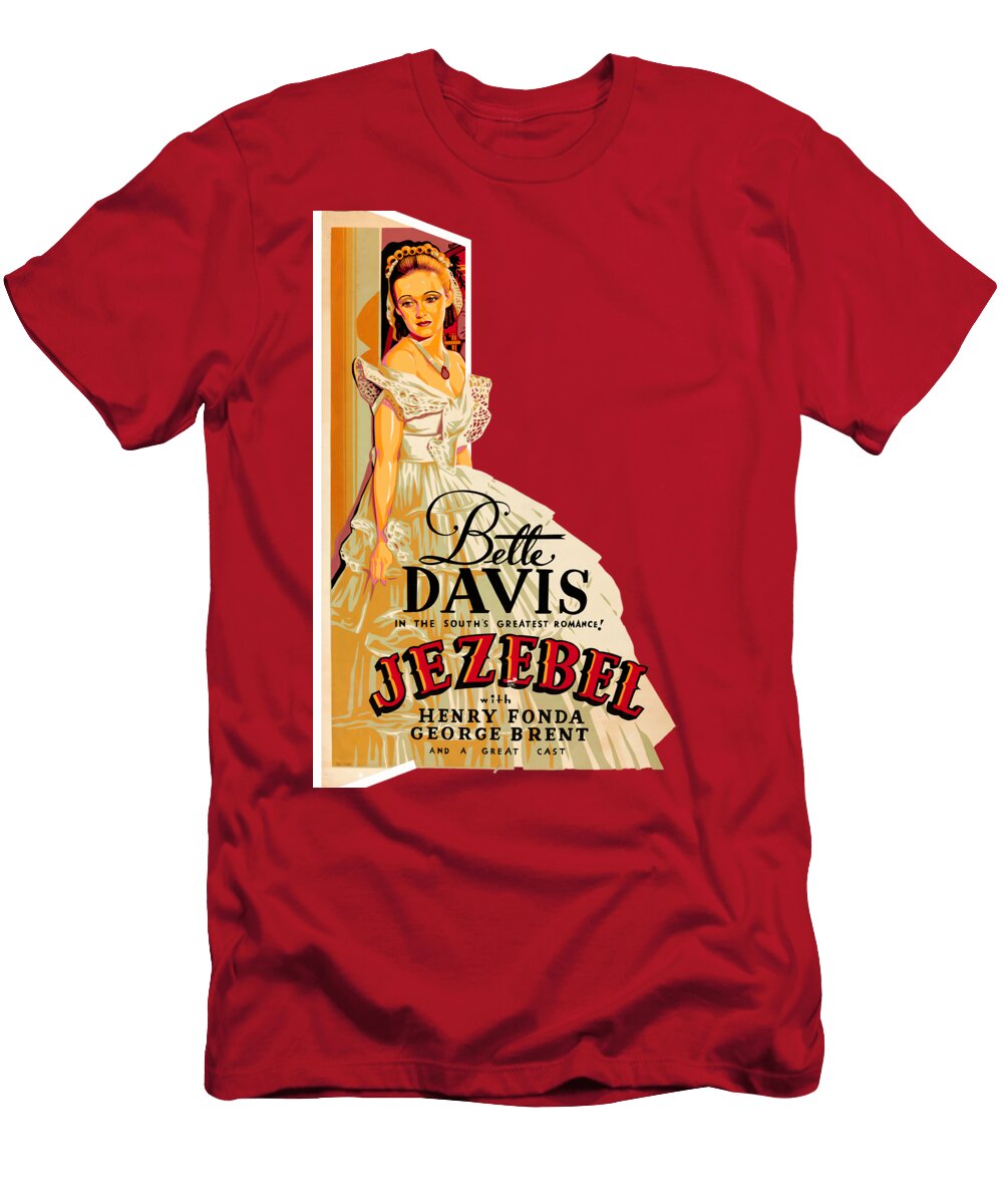 Jezebel 1938 3d Movie Poster Stars on Art T-Shirt
