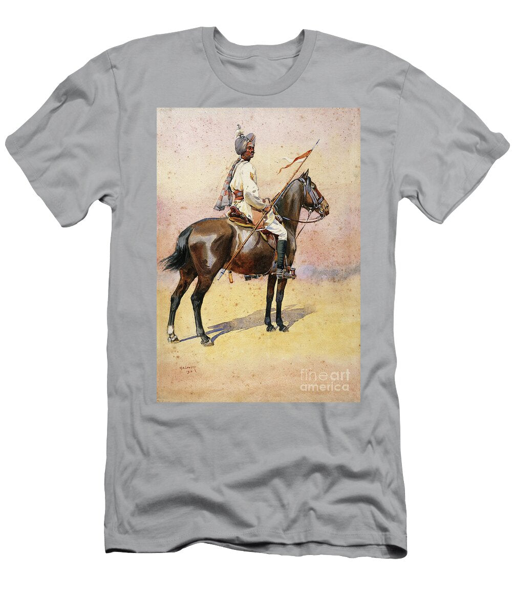 Jodphur Sardar Risala Ratore Rajput Illustration for Armies of India By Major Gf Macmunn Published in 1911 1910 Alfred Crowdy Lovett T-Shirt