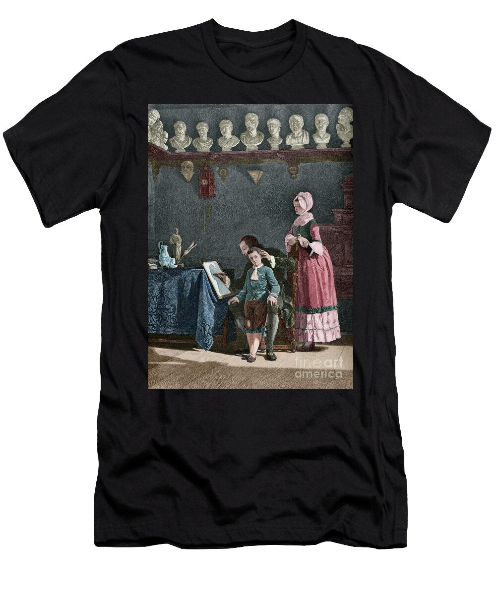 Johann Kaspar Lavater 1741 1801 Swiss Writer Protestant Pastor and Founder of Physiognomics Lavater Doing Studies of Physiognomy Alberto Maso Gilli T-Shirt