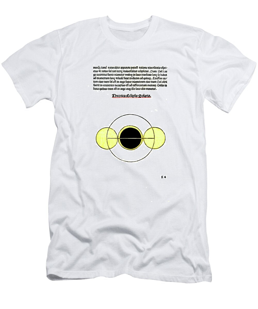 Johannes De Sacrobosco Solar Eclipse Science Source T-Shirt