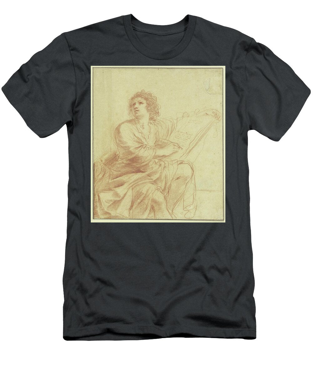 Johannes Der Evangelist Sitzend Und Schreibend Guercino T-Shirt