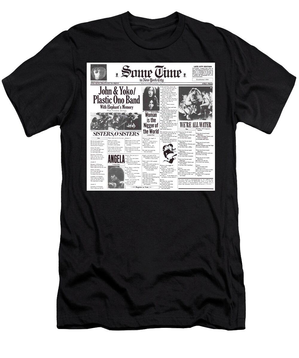 John and Yoko and the Plastic Ono Band Some Time in New York City Album Cover 1972 Robert Banach T-Shirt