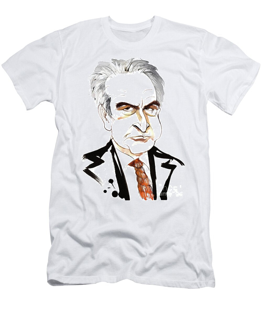 John Banville Irish Novelist and Screenwriter Crime Writer Under the Pen Name Benjamin Black Caricature with Noose Tie Neale Osborne T-Shirt