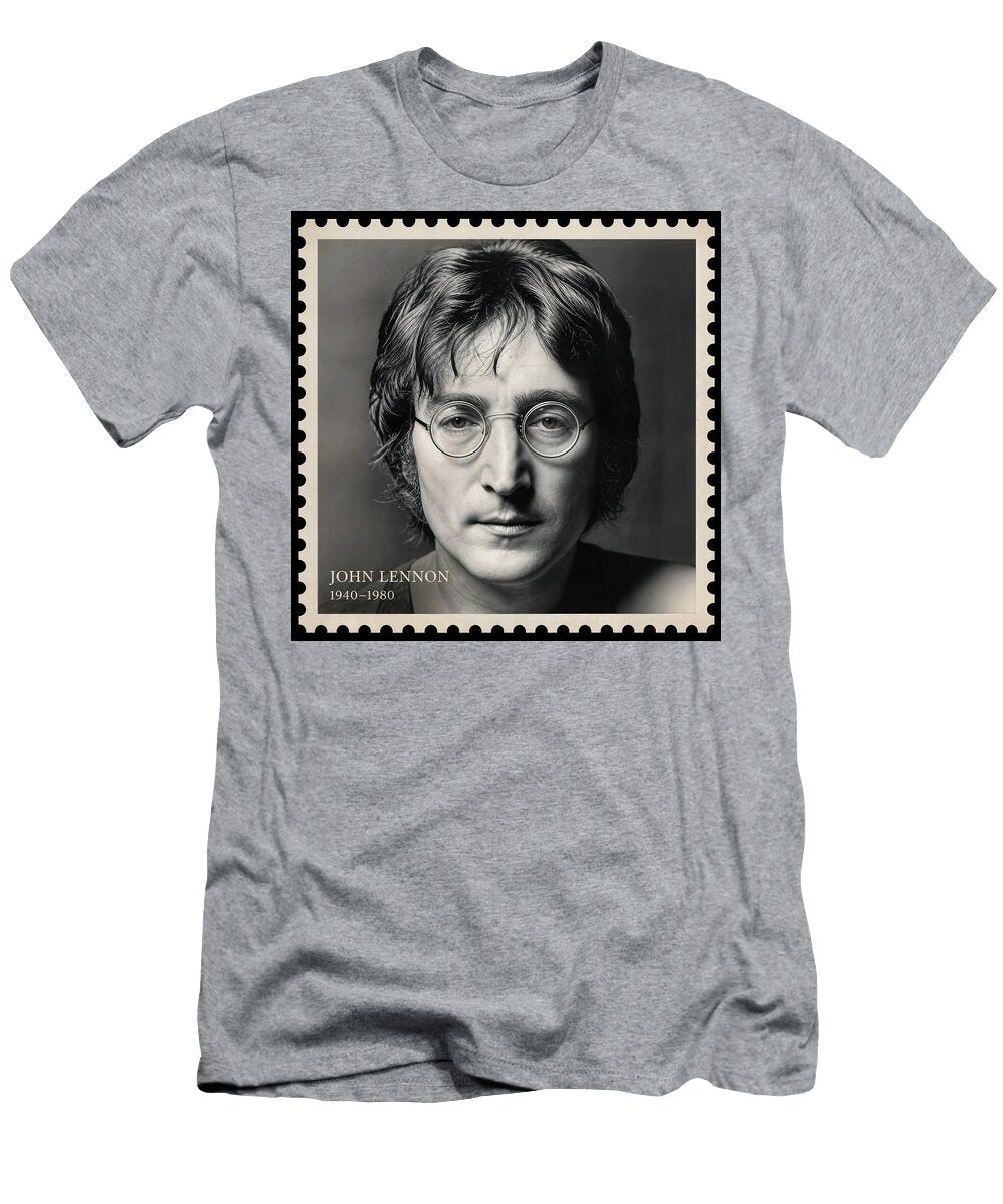 John Lennon Commemorative Stamp Ric Holland T-Shirt