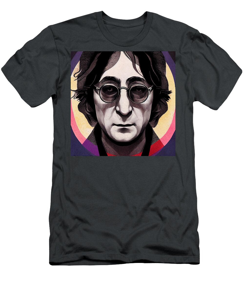 John Lennon Fan Art Peace Symbol Cinematic 043d3a0439c645 Fd043b 6450043b 9eb043 D04325c6 Celestial Images T-Shirt