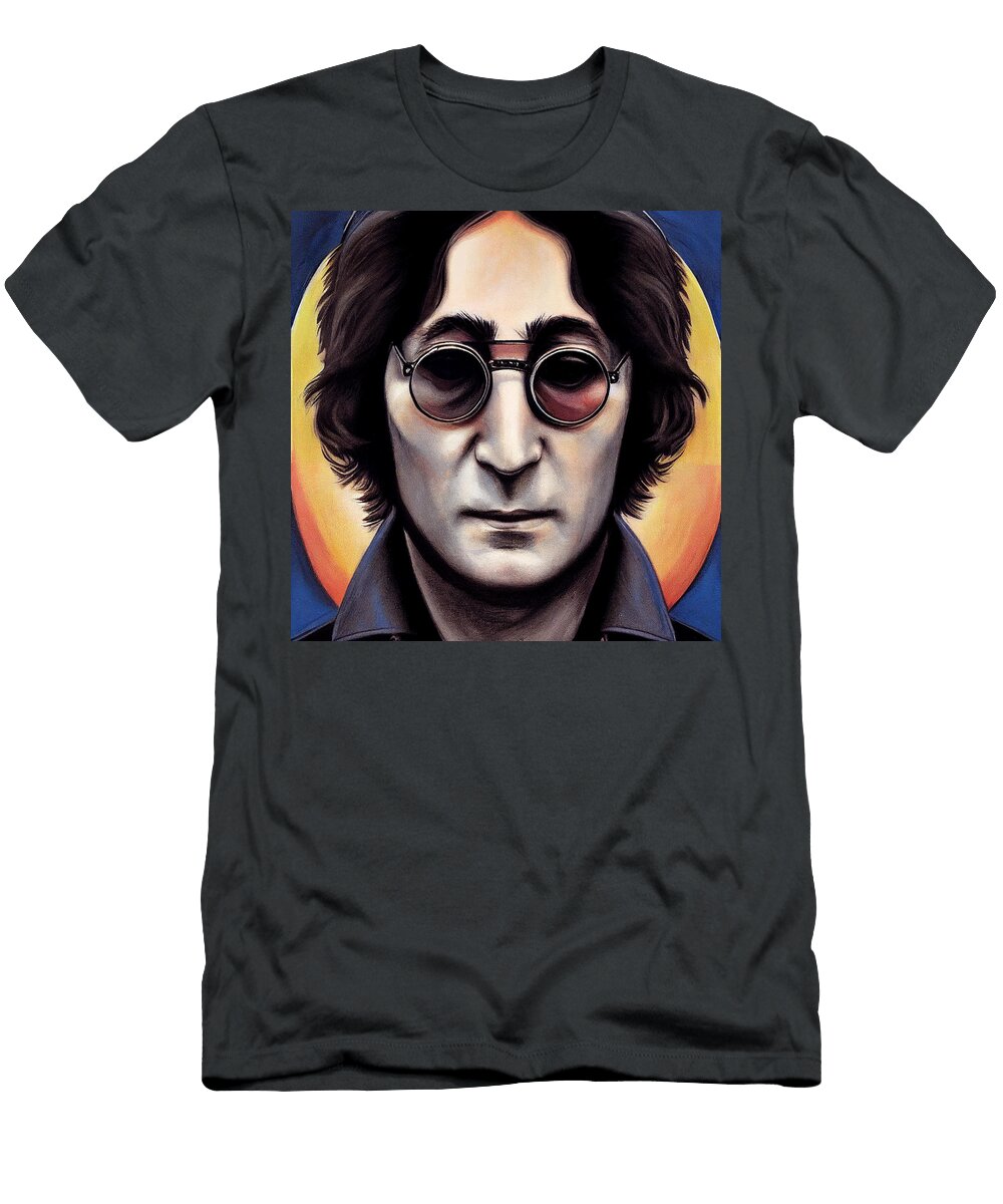 John Lennon Fan Art Peace Symbol Cinematic 0fc3ae9043 043c645d 6455a043 9d55 7043a645563e Celestial Images T-Shirt