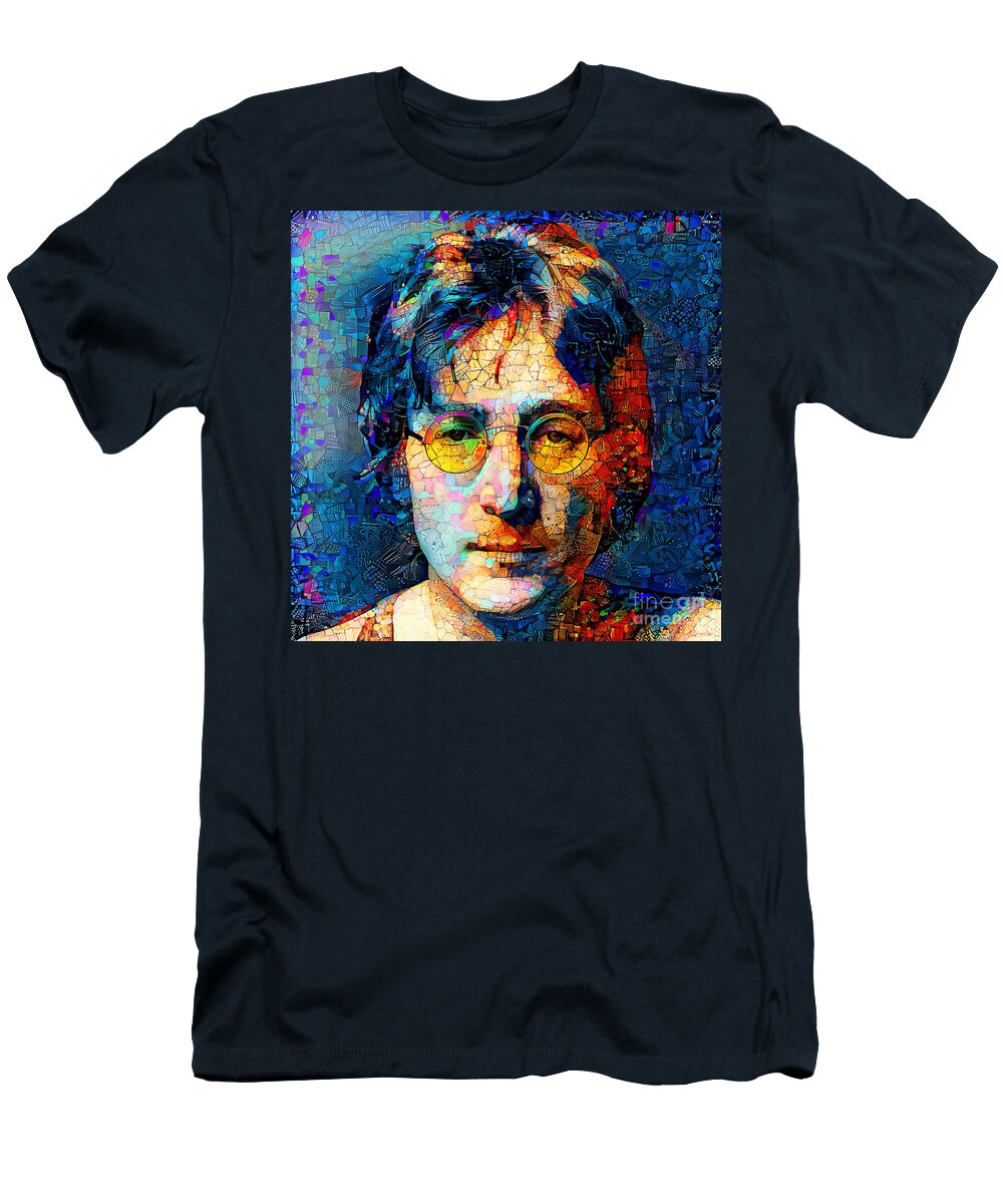 John Lennon Imagine in Contemporary Modern Art 20211204 Yellow Wingsdomain Art and Photography T-Shirt