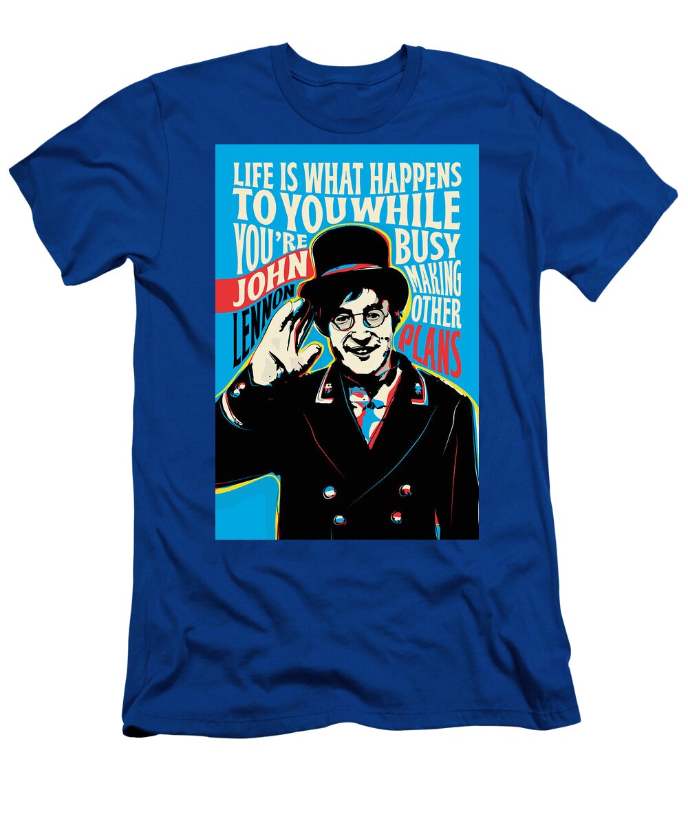 John Lennon Pop Art Quote Portrait Ratio 2 3 Bonb Creative T-Shirt