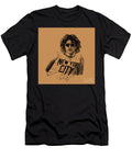 John Lennon Portrait in Charcoal Strokes Scott Mendell T-Shirt