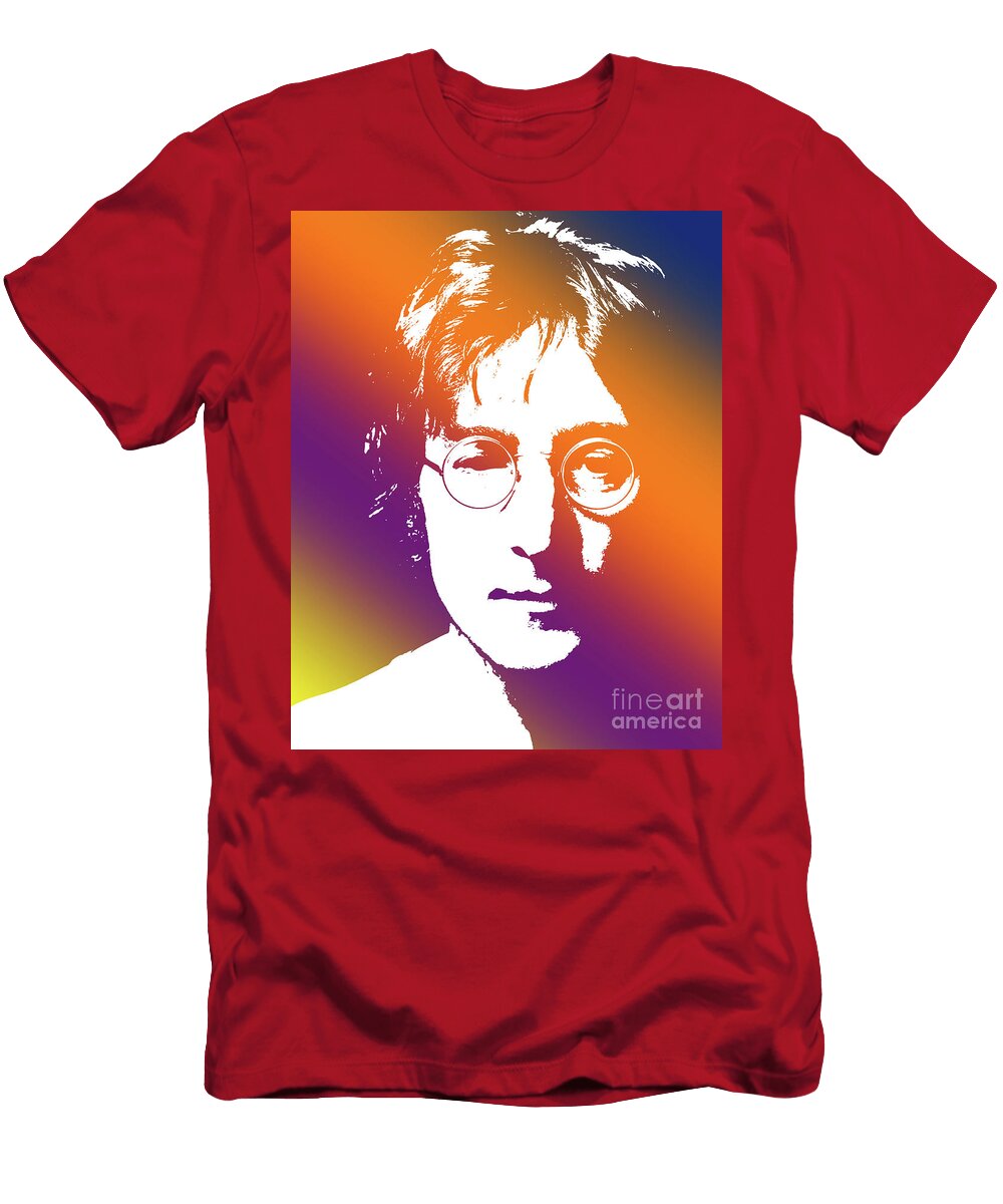 John Lennon Portrait Nr 1002 10 Voros Edit T-Shirt