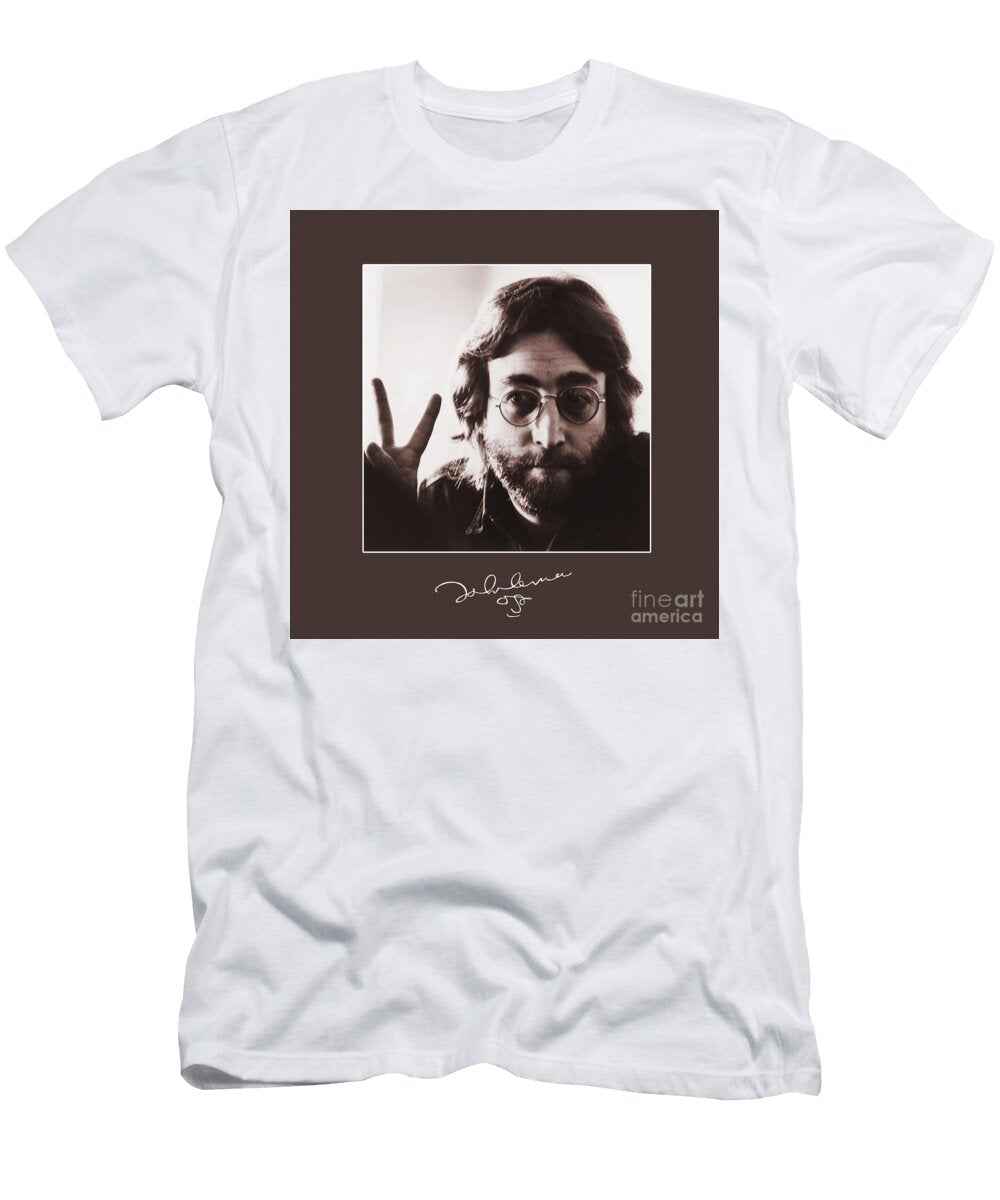 John Lennon Portrait of Iconic Musician Scott Mendell T-Shirt