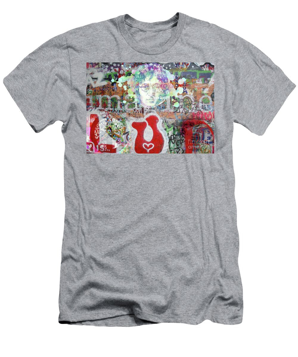 John Lennon Street Wall 2 Scott Mendell T-Shirt