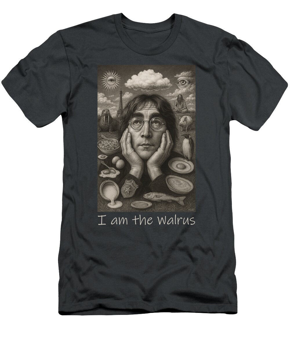 John Lennon Surreal Portrait Mal Bray T-Shirt