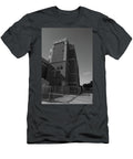 Jones Att Stadium At Texas Tech University in Black and White Eldon Mcgraw T-Shirt