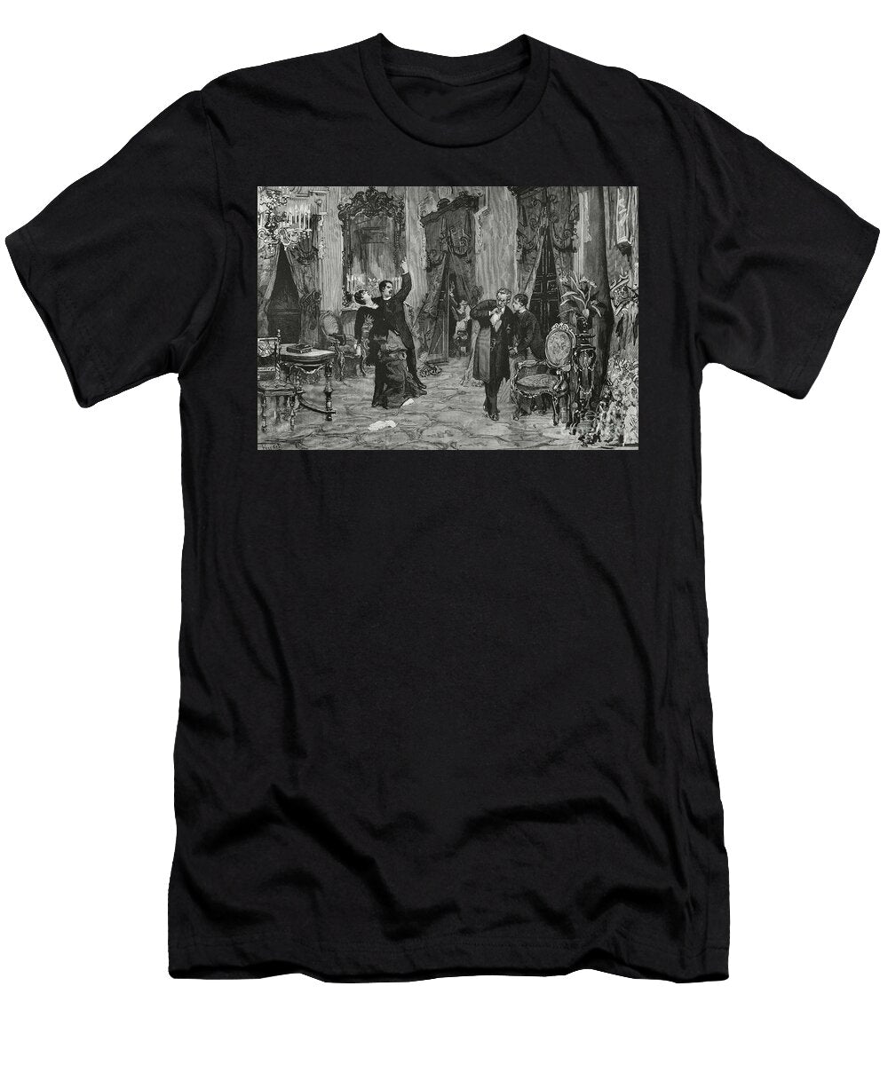 Jos Echegaray Y Eizaguirre 1832 1916 Spanish Engineer Playwright Politician and Mathematician Final Scene of One of His Dramas El Gran Galeoto the Great Galeoto Bernardo Rico T-Shirt