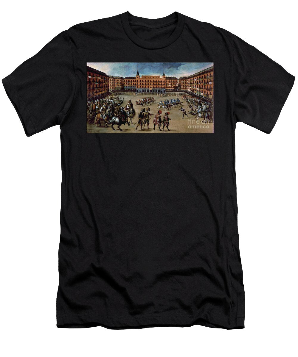 Juego De Canas Plaza Mayor Madrid Juan De LA Corte T-Shirt