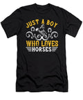 Just a Boy Who Loves Horses Jacob Zelazny T-Shirt
