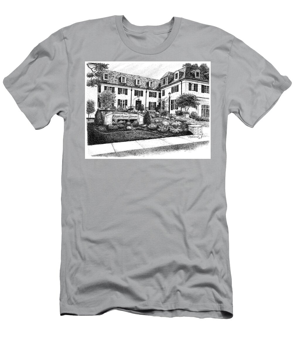 Kappa Kappa Gamma Sorority House Purdue University West Lafayette Indiana Stephanie Huber T-Shirt