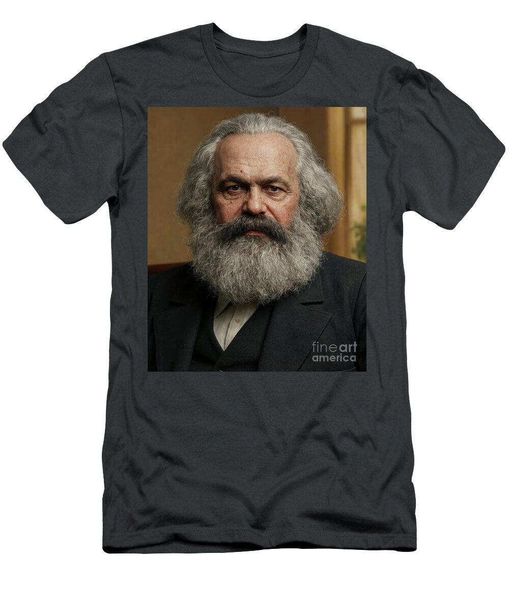 Karl Marx German Philosopher and Economist Das Kapital Author Gianpiero Lauretta T-Shirt