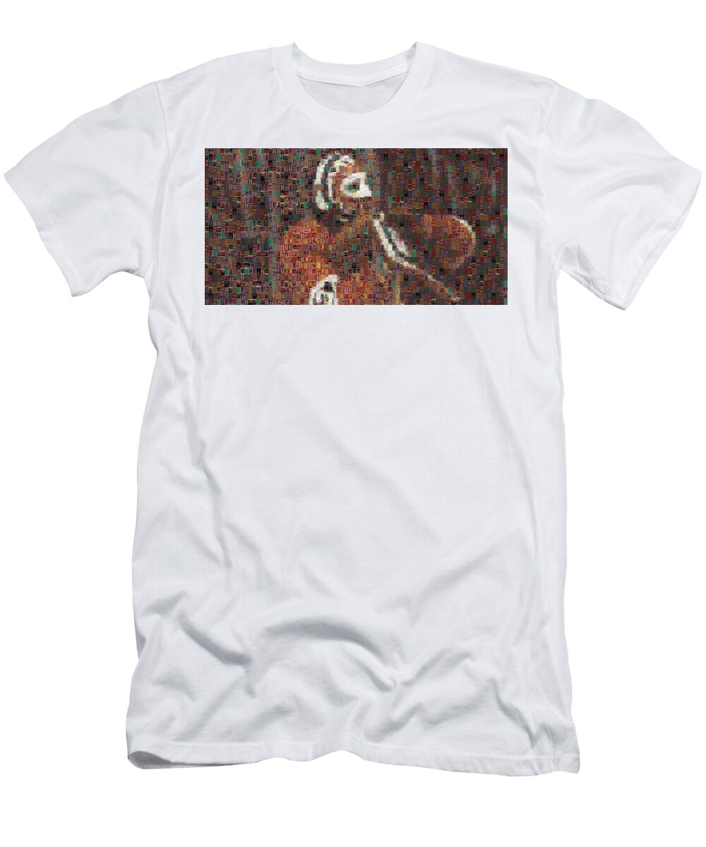 Ken Dryden Hockey Mosaics T-Shirt