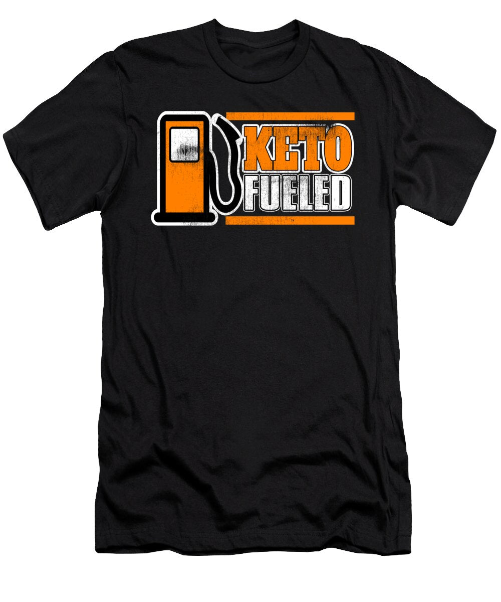 Keto Fueled Keto Diet Healthy Living Low Carb High Fat Lchf Diet Kanig Designs T-Shirt