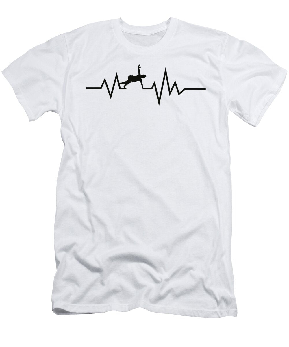 Kettlebell Workout Weightlifting Heartbeat Elia Marts T-Shirt